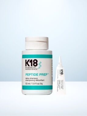 K18 Peptide Prep Detox Shampoo and hair mask